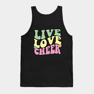 Live Love Cheer Cheerleader Cheerleading Tank Top